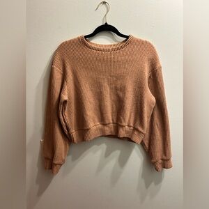 JAN’N JUNE Organic Sustainable Long Sleeve Cotton Crop Sweater size S